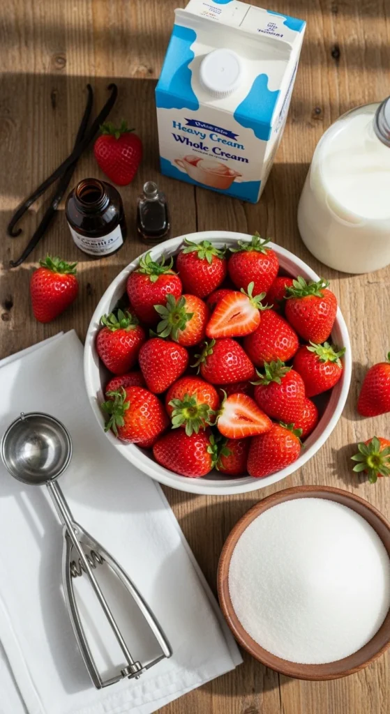 Strawberry Ice Cream Ingredients