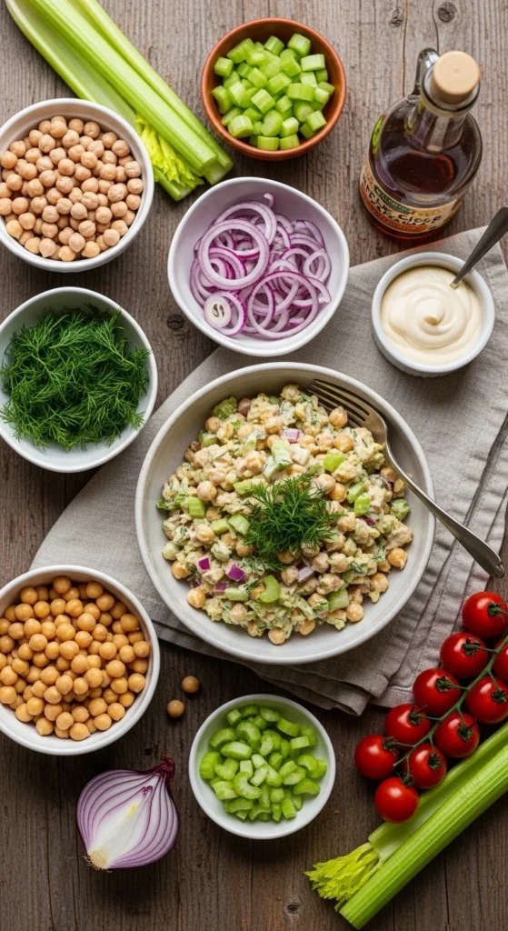 Vegan Chicken Salad Chickpea Recipe