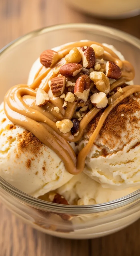 banana ice cream serving